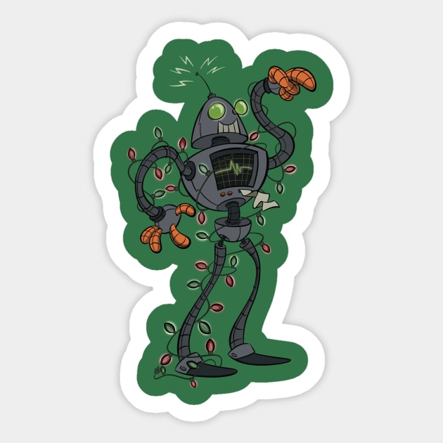 Christmas Robot Sticker by westinchurch